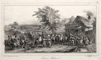 1831 年のアルバム: ミリタリー コンボイ 作： Auguste Raffet