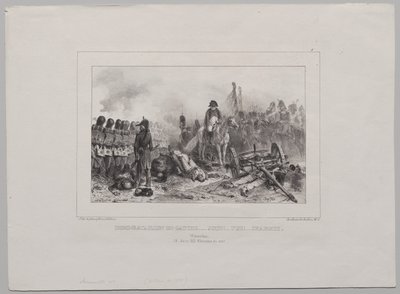 1837 年のリトグラフ アルバム: 左の半大隊…狙いを定めて!...発射!...装填 作： Auguste Raffet