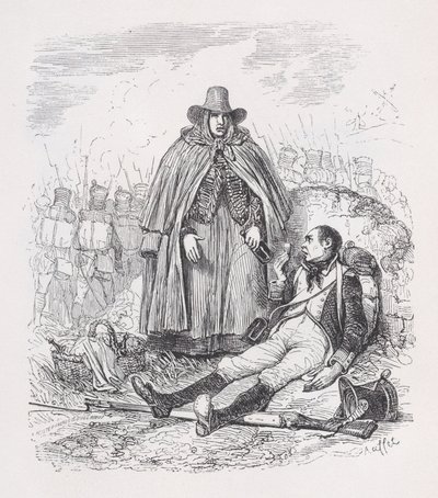 ベランジェ全集、1836年からのヴィヴァンディエール。 作： Auguste Raffet