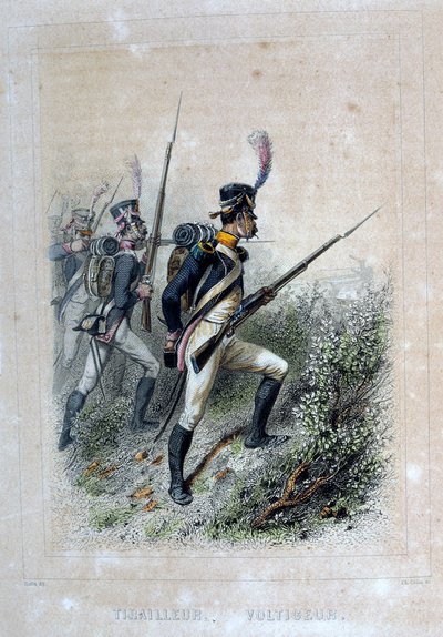 Tirteur Voltigeur、ライフルマン、1859年。 作： Auguste Raffet