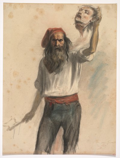 Un Borreau死刑執行人、c。 1848年。 作： Auguste Raffet