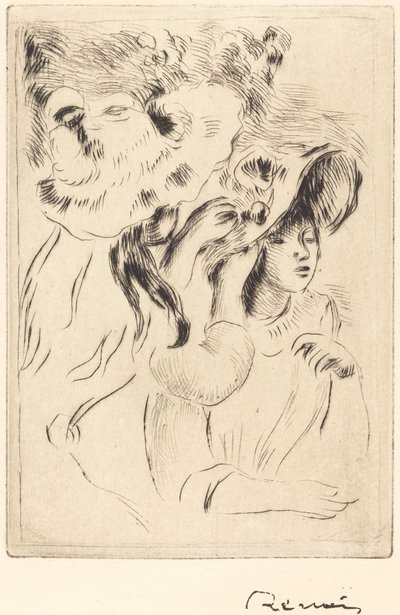 帽子のピン 作： Auguste Renoir
