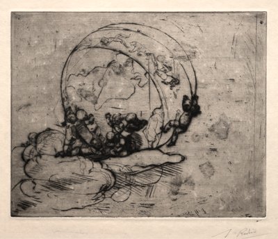 世界をリードするキューピッド、1881年。 作： Auguste Rodin