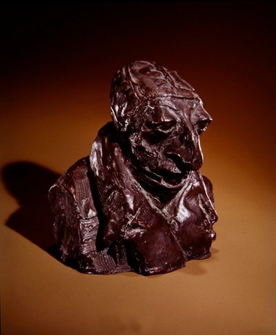 オノレ・ドーミエ（頭が平らな男）、1832-35年頃（ブロンズ） 作： Auguste Rodin