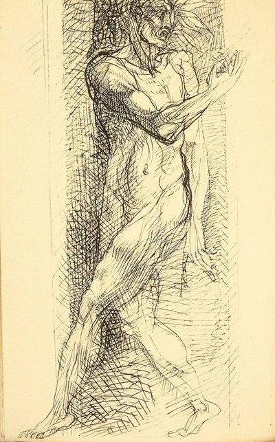 Les Fleurs du Mal の挿絵、シャルル・ボードレール作『悪の花』、1887～1888 年。 作： Auguste Rodin