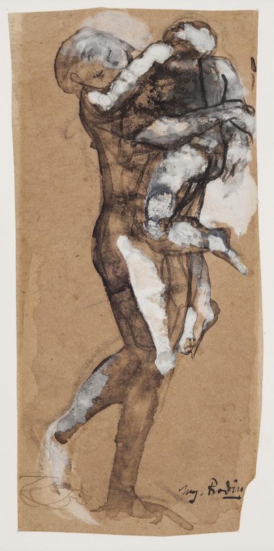 男の子を運ぶ女性 作： Auguste Rodin