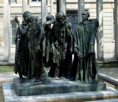 Le monument des bourgeois de Calais ブロンズ彫刻 Auguste Rodin (1840-1917) 作： Auguste Rodin