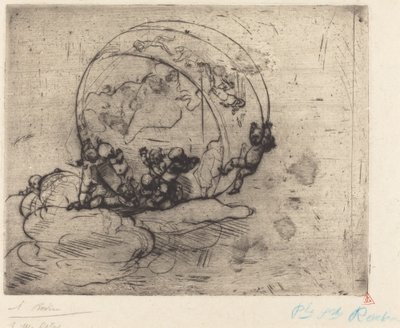 世界をリードするキューピッド、1881年。 作： Auguste Rodin