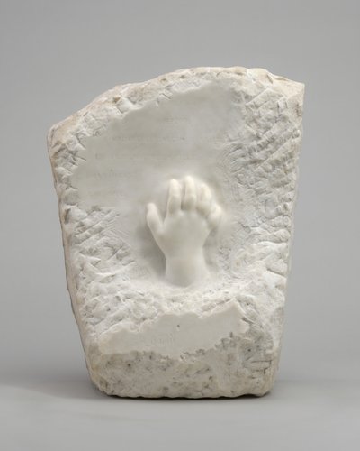 子供の記念レリーフの手、1908年。 作： Auguste Rodin