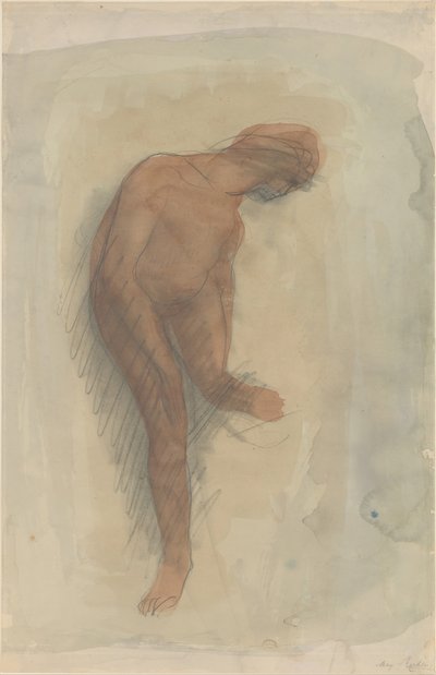 左足を持つ裸の女性像、1900～1912年。 作： Auguste Rodin