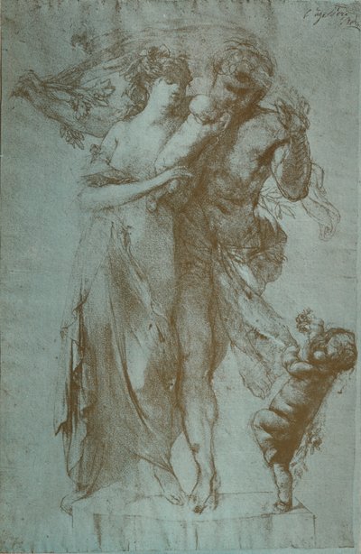 オーギュストロダンの鉛筆画、c1860-1906、1906-7 作： Auguste Rodin