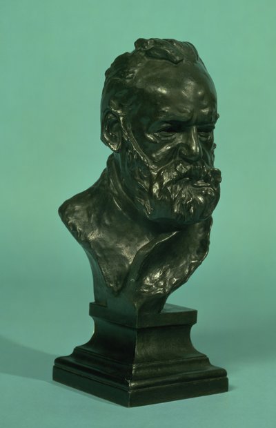 ヴィクトルユーゴーの肖像画の頭（1802-85）（ブロンズ） 作： Auguste Rodin
