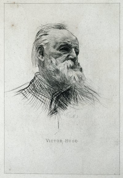 作家ヴィクトル・ユーゴーの肖像 作： Auguste Rodin
