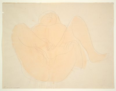 リクライニング女性ヌード 作： Auguste Rodin