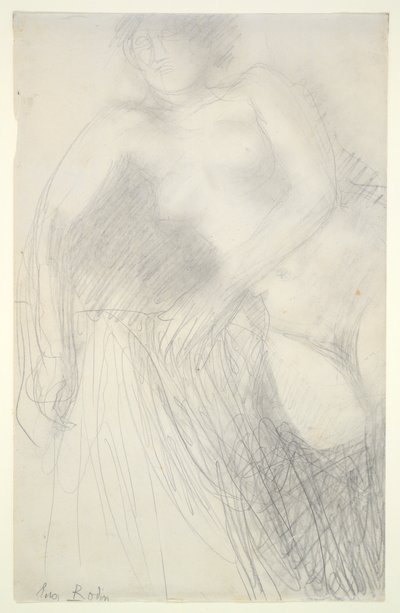 リクライニング女性ヌード 作： Auguste Rodin