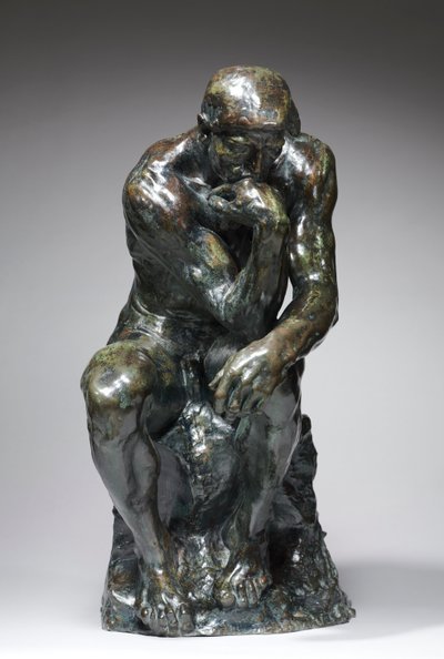 思想家、c。 1880 作： Auguste Rodin