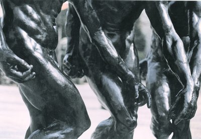 Three Shades、胴体と腕の詳細、1881年のブロンズ108012の詳細 作： Auguste Rodin