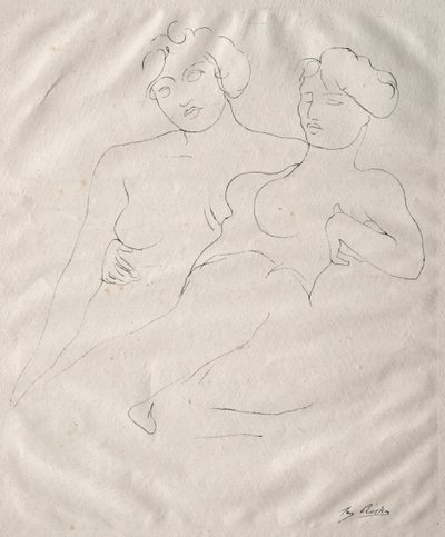 2つの図。 作： Auguste Rodin