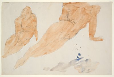 2 つのリクライニング ヌード 作： Auguste Rodin