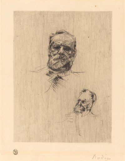 ヴィクトル・ユーゴー、デ・フェイス 作： Auguste Rodin