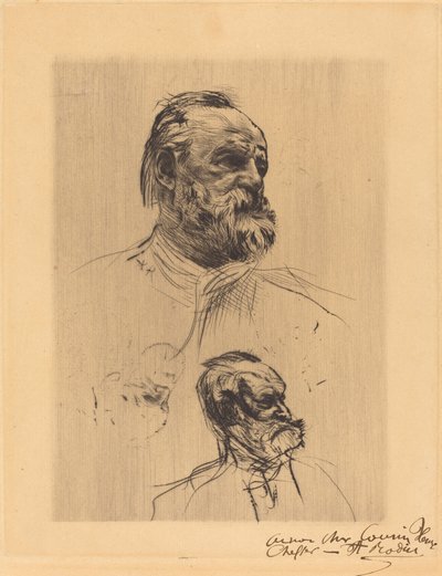 ヴィクトル・ユーゴー、ド・トロワ・クオーツ、1884年。 作： Auguste Rodin