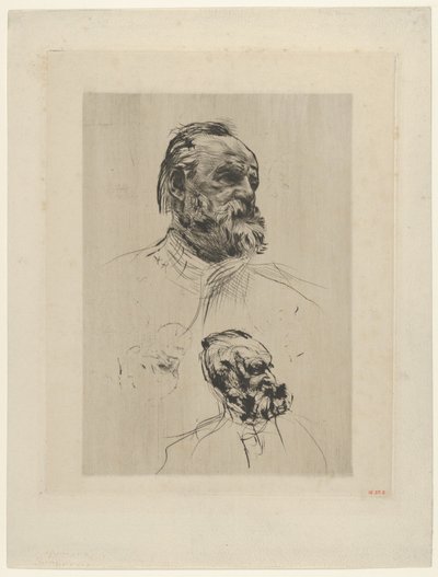 ヴィクトル ユーゴーの 4 分の 3 ビュー、1885 年。 作： Auguste Rodin