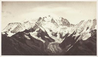 Savoie 46、Mont-Blanc、Mont-Joli から見た 作： Auguste Rosalie Bisson