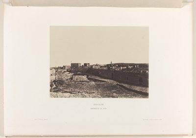 シオンからのエルサレムの眺め エルサレム。 Fortress de Sion (オブジェクトのタイトル) 作： Auguste Salzmann