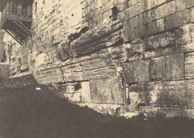 エルサレム。テンプルエンクロージャー。モリアとシオンを結ぶソロモン諸島橋のアーチ 作： Auguste Salzmann