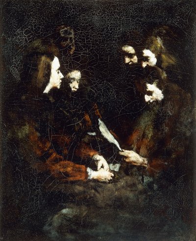 手紙、 作： Auguste Theodule Ribot