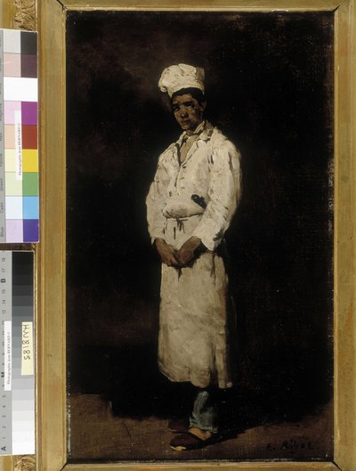 The mitron（油彩・キャンバス 作： Auguste Theodule Ribot
