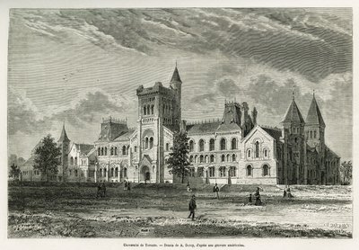 トロント大学、A.Deroyが描いた、H.de Lamotteが1873年に行ったカナダと北部レッド・リバーへの遠足の物語を説明するための絵。Le tour du monde」に掲載された版画 作： Auguste Victor Deroy