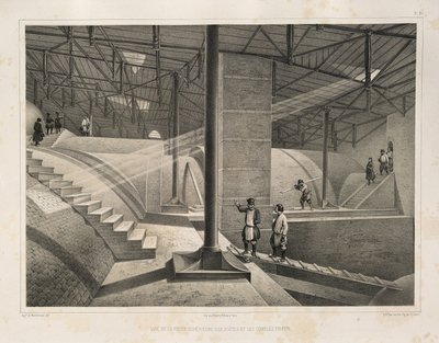 アーチの一部と金属屋根出典：聖イサアク大聖堂の建設、1845 作： Auguste de Montferrand