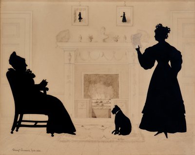 シルエット 作： Augustin Amant Constant Fidele Edouart