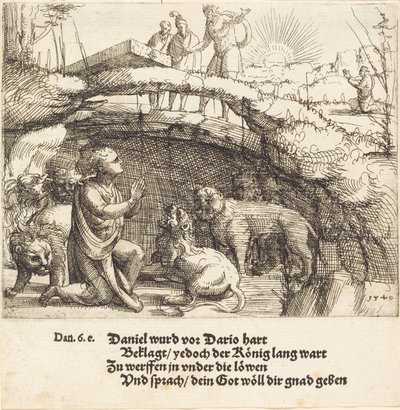 ライオンズデンのダニエル、1549年。 作： Augustin Hirschvogel