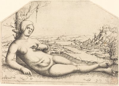 クレオパトラの死、1547 年。 作： Augustin Hirschvogel