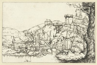 パッサウの眺め 作： Augustin Hirschvogel