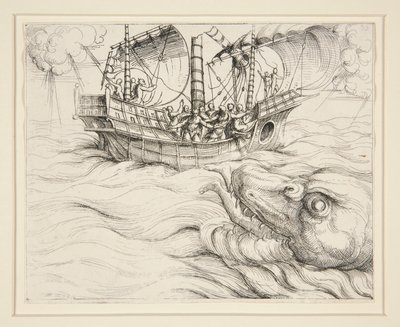 クジラに飲み込まれたヨナ 作： Augustin Hirschvogel