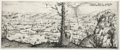 サウルスの回心がある風景 作： Augustin Hirschvogel