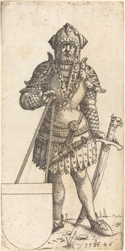 ルートヴィヒ 2 世、ハンガリー王、1546 年。 作： Augustin Hirschvogel
