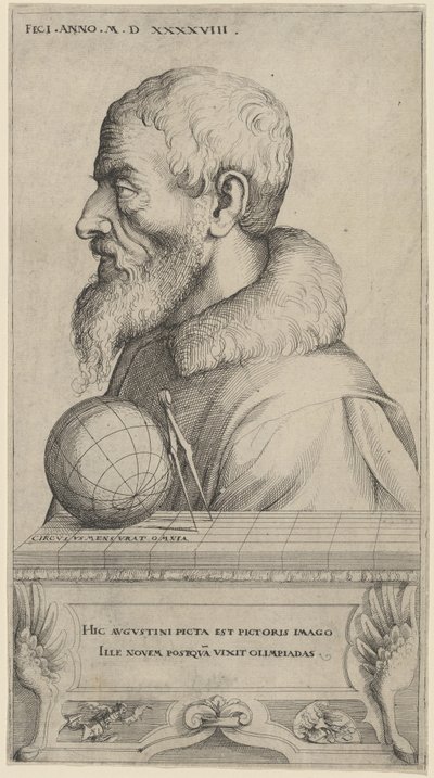 自画像 作： Augustin Hirschvogel