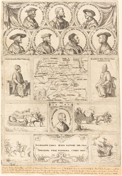 ヘルバーシュタインのジギスムント、1548年。 作： Augustin Hirschvogel