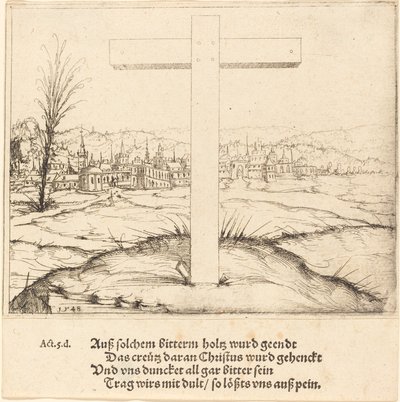 キリストの十字架、1548 年。 作： Augustin Hirschvogel