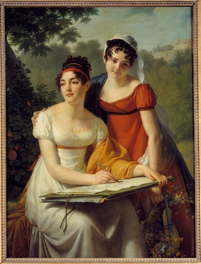 デュバル婦人の肖像。ジャック・オーギュスタン・カトリーヌ（Jacques-Augustin-Catherine）パジュー（1766-1828）の絵画 作： Augustin Pajou