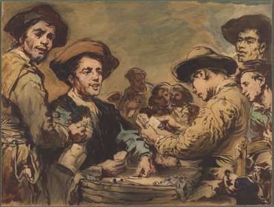 カードプレーヤー 作： Augustin Théodule Ribot