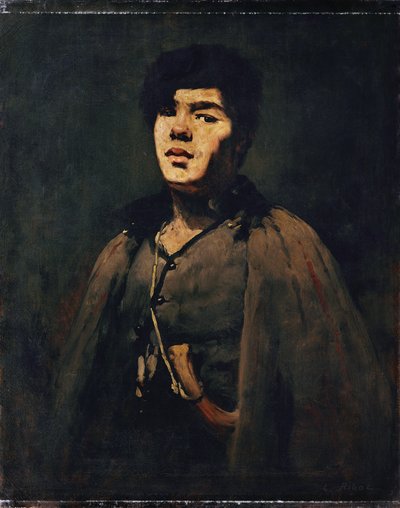 若い羊飼い 作： Augustin Théodule Ribot