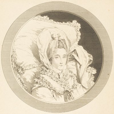 レベック男爵夫人の最後の時間 作： Augustin de Saint-Aubin