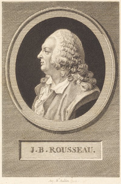 ジャン＝バティスト・ルソー 作： Augustin de Saint-Aubin
