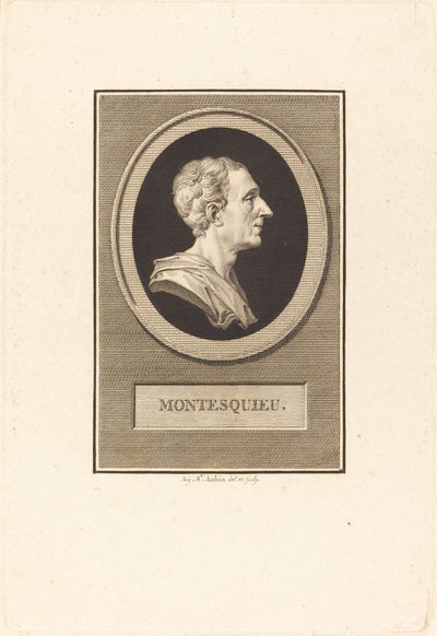 シャルル・ルイ・ド・セコンダ・モンテスキュー 作： Augustin de Saint Aubin