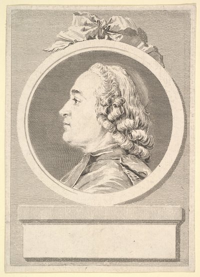 シャルルガザルグの肖像、1767年。 作： Augustin de Saint Aubin